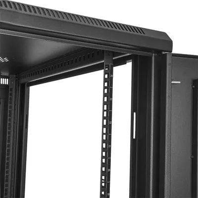 Kabinet serveri StarTech.com 4-Post 24U, rack 19", me rrota, i zi - 4