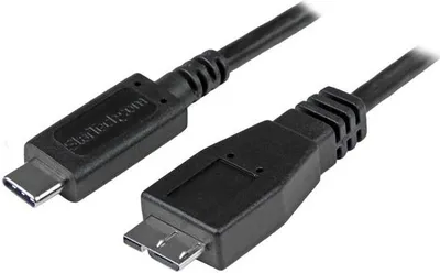 Kabllo StarTech USB31CUB50CM, USB-C në micro-B, 0.5m, e zezë - 1