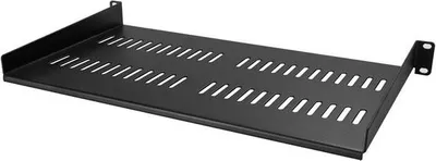Raft StarTech për kabinete, 19" 1U, i zi (CABSHELFV1U) - 1