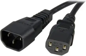 Kabllo StarTech, C13 - C14, 1 m, e zezë