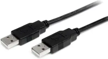 Kabllo StarTech USB-A - USB-A (USB2AA1M), 1 m, e zezë