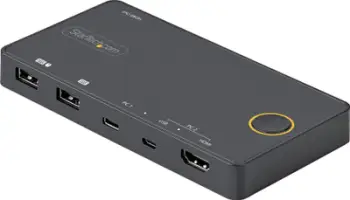 Switch KVM StarTech 2 Porta, Hybrid USB A USB C HDMI, 4K 60Hz, i zi