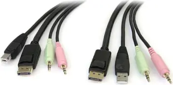 Kabllo StarTech KVM, 1.8 m, e zezë