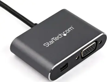 Adapter video USB C StarTech, Mini DisplayPort 4K 60Hz, VGA 1080p, gri