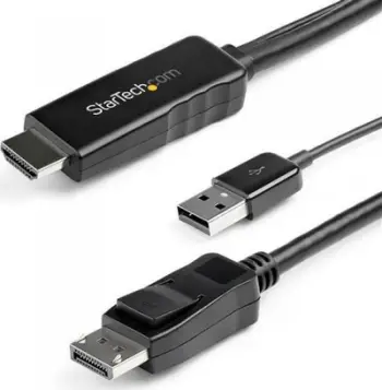 Kabllo HDMI në DisplayPort StarTech.com, 3m, 4K 30Hz, e zezë
