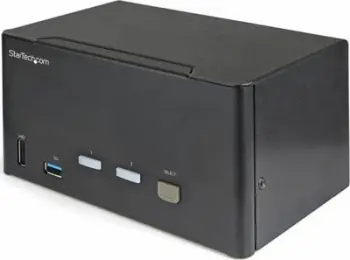 Switch KVM StarTech 2 porta, DisplayPort Triple Monitor, 4K 60Hz, USB 3.0, i zi