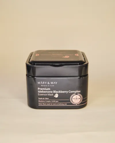 MARY & MAY Premium Idebenone Blackberry Complex Essence Mask - 1