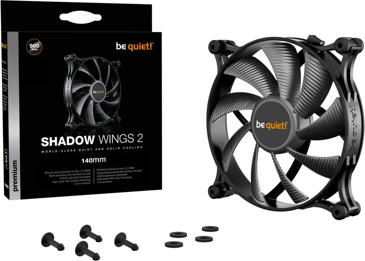 Flutur ftohëse, Be quiet! Shadow Wings 2, 140mm - 3