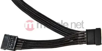 Kabllo Be quiet! SATA 15-pin - SATA 15-pin, 0.7m, e zezë