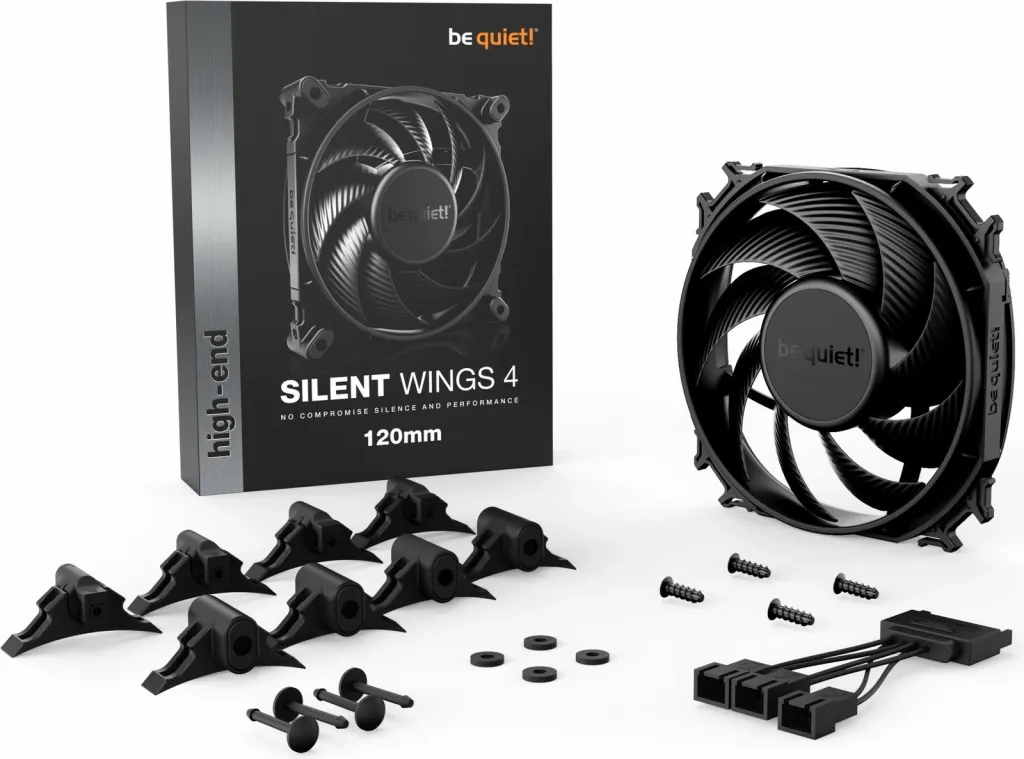 Ftohës be quiet! Silent Wings 4, 120 mm, i zi - 4