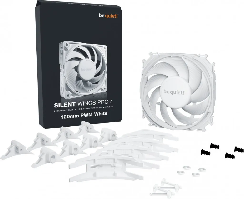 Ftohës be quiet! Silent Wings Pro 4 PWM, 120 mm, i bardhë - 5