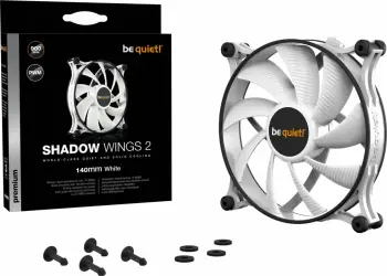 Ftohës be quiet! Shadow Wings 2 PWM, 140 mm, i bardhë