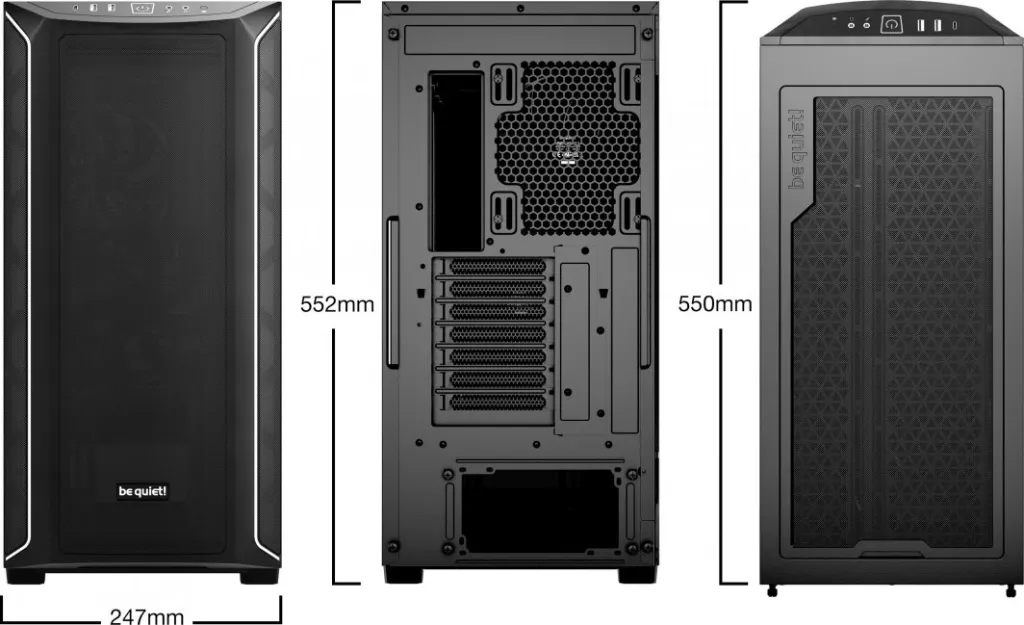 Kasë be quiet! Shadow Base 800 DX, Midi Tower - 2