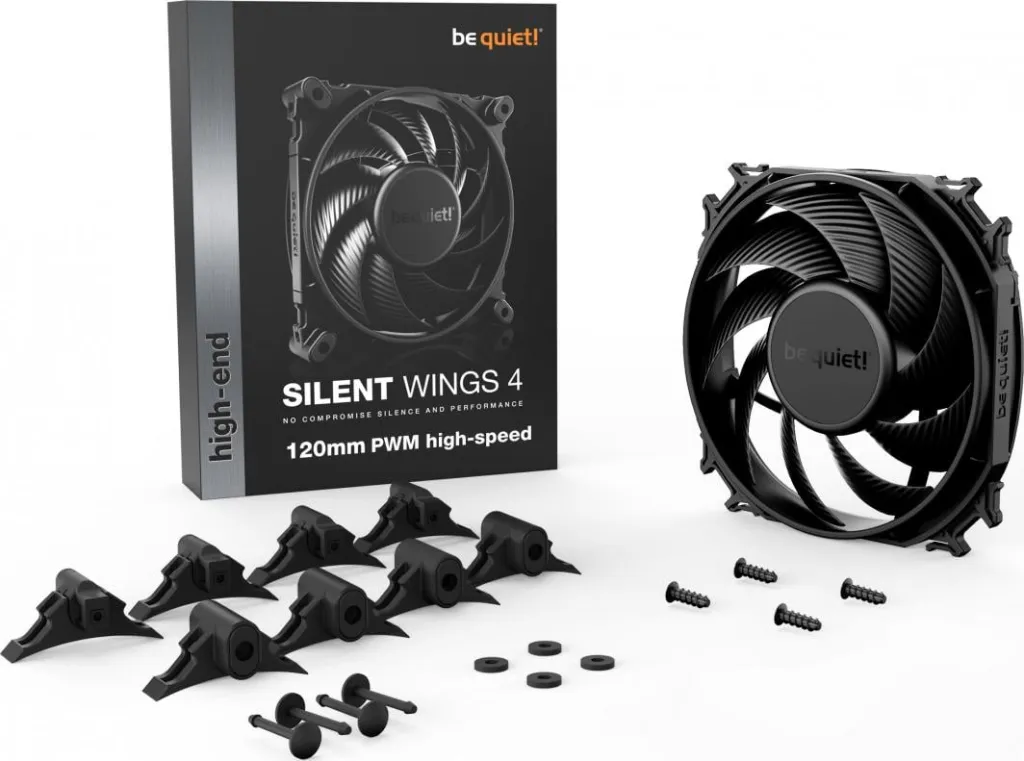Ftohës be quiet! Silent Wings 4 120mm PWM - 4
