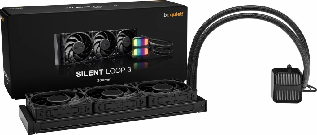 Ftohës uji be quiet! Silent Loop 3 360 mm, 12 cm, 130.3 m³/h, Ngjyrë e zezë - 6