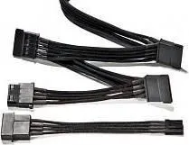 Kabllo energjie be quiet! PSU 3xS-ATA + 1xHDD + FDD, 1m, e zezë - 1