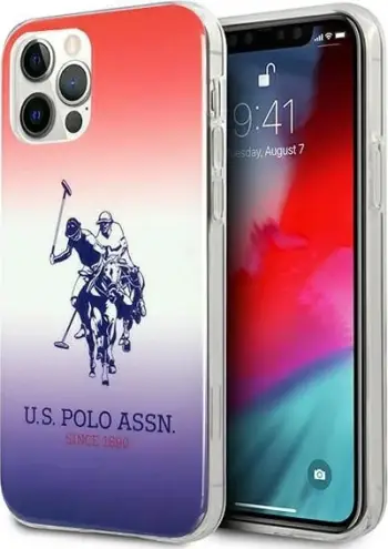 Mbështjellës U.S. Polo Assn. USHCP12MPCDGBR për iPhone 12/12 Pro 6.1", Gradient, Blu/Kuq