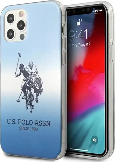 Mbështjellës U.S. Polo Assn. USHCP12MPCDGBL për iPhone 12/12 Pro 6.1", Gradient, Blu - 1