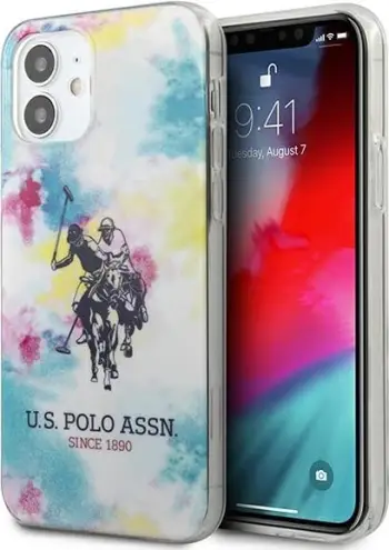 Mbrojtëse e pasme US Polo Assn Tie & Dye për iPhone 12 Mini (5.4")