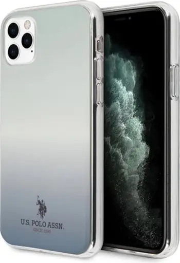 Mbështjellës U.S. Polo Assn. USHCN65TRDGLB për iPhone 11 Pro Max, Pattern Gradient, kaltër