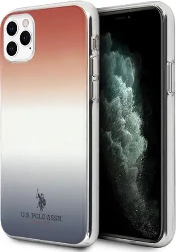 Mbështjellës U.S. Polo Assn. USHCN65TRDGRB për iPhone 11 Pro Max, Pattern Gradient, kuqe/kaltër