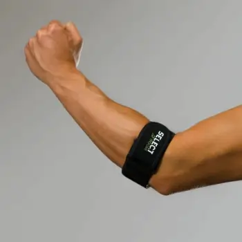 Bandazh bërryli SELECT Tennis Elbow Band, neopren, madhësi universale, i zi