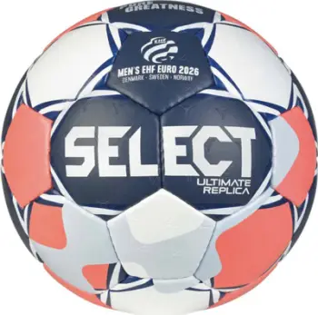 Top hendbolli Select EHF Euro V26 Replica, lëkurë sintetike, për stërvitje dhe ndeshje, shumëngjyrësh