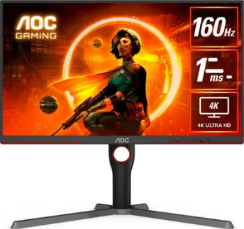 Monitor AOC U27G3X/BK, 27", 4K Ultra HD, 160 Hz, i zi