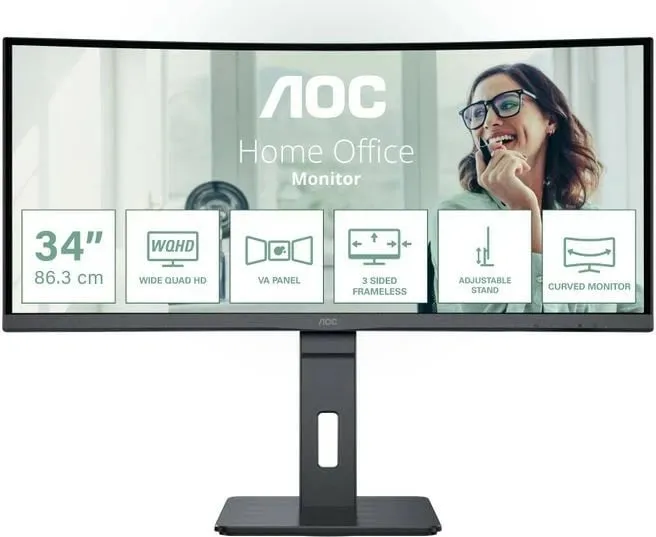 Monitor AOC CU34P3CV - LED, 34", UW-QHD, i zi - 2