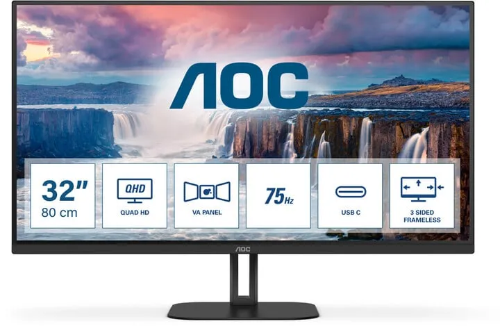 Monitor AOC Q32V5CE - LED, 31.5", QHD, i zi - 1