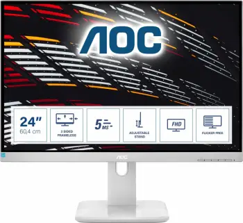 Monitor AOC 24P1/GR, 23.8", 1920 x 1080 (FullHD), 60Hz, i hirtë