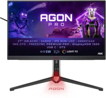 Monitor AOC AG274QZM - Mini LED, 27", QHD, i zi
