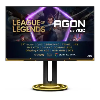 Monitor AOC AGON AG275QXL, 27", Quad HD, LED, i zi, i artë