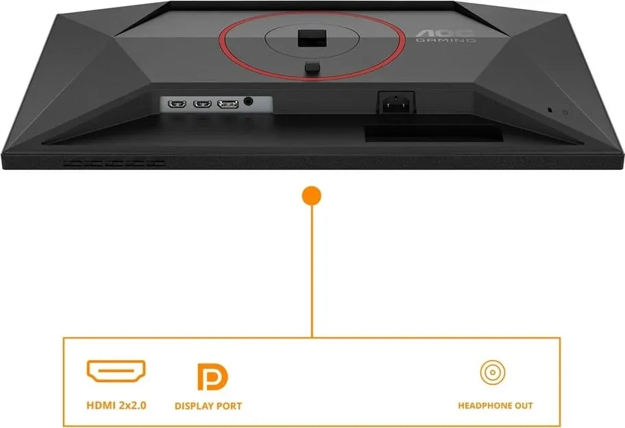 Monitor gaming AOC 24G4HA, 23.8", Full HD, LED, i zi me të kuqe - 15