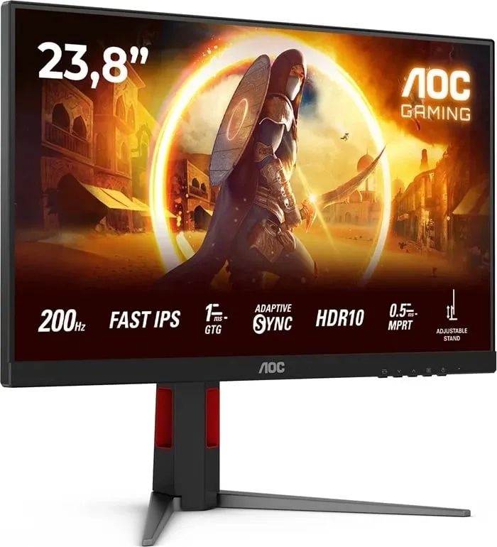 Monitor gaming AOC 24G4HA, 23.8", Full HD, LED, i zi me të kuqe - 16