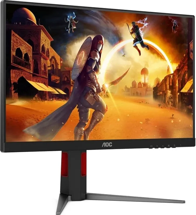 Monitor gaming AOC 24G4HA, 23.8", Full HD, LED, i zi me të kuqe - 3