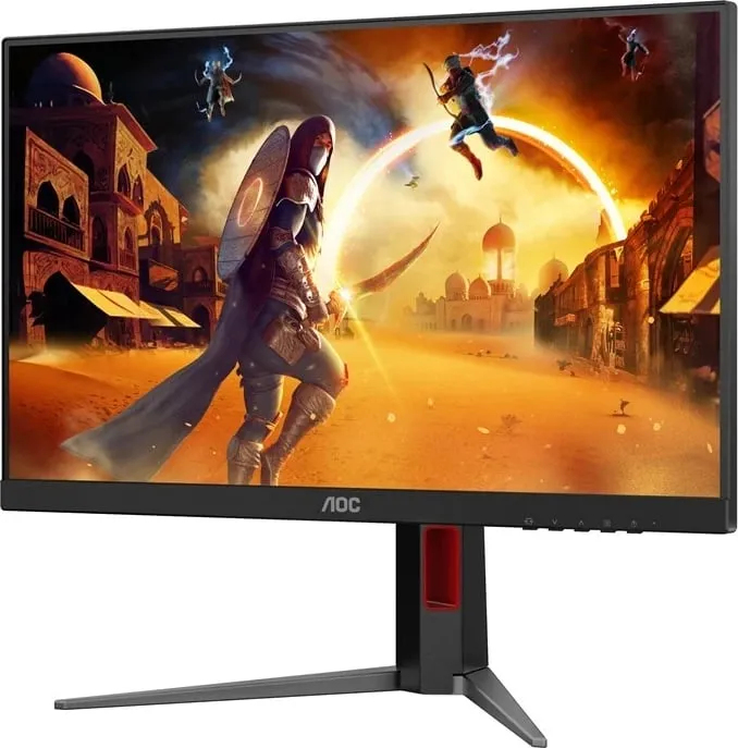 Monitor gaming AOC 24G4HA, 23.8", Full HD, LED, i zi me të kuqe - 4