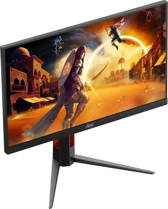 Monitor gaming AOC 24G4HA, 23.8", Full HD, LED, i zi me të kuqe - 6