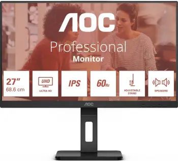 Monitor AOC U27E3UF, 27", 4K UHD, i zi
