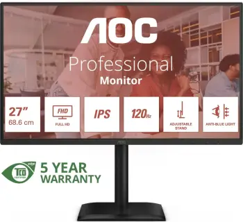 Monitor AOC 27E4U 27" IPS, Full HD, 120Hz, USB Hub, i zi