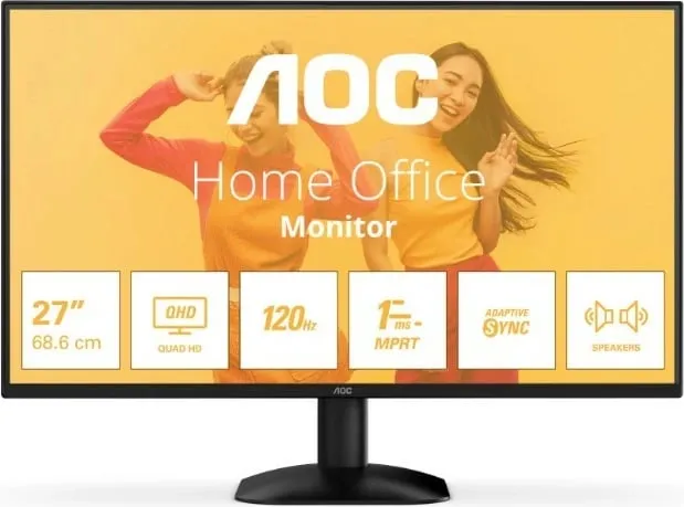 Monitor AOC Q27B35S3 27 inç, QHD, 120Hz, IPS, i zi - 1