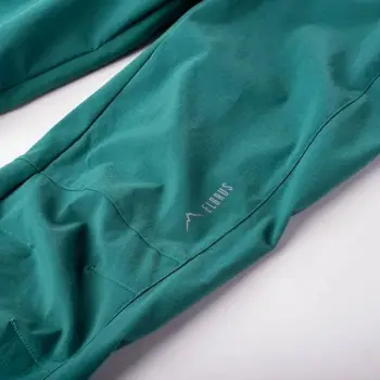 Pantallona softshell për djem Elbrus GAUDE TG, DWR, elemente reflektuese, jeshile