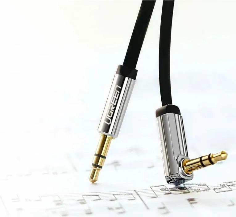 Kabllo audio Ugreen Jack 3.5mm - Jack 3.5mm, 2m, e argjend - 13