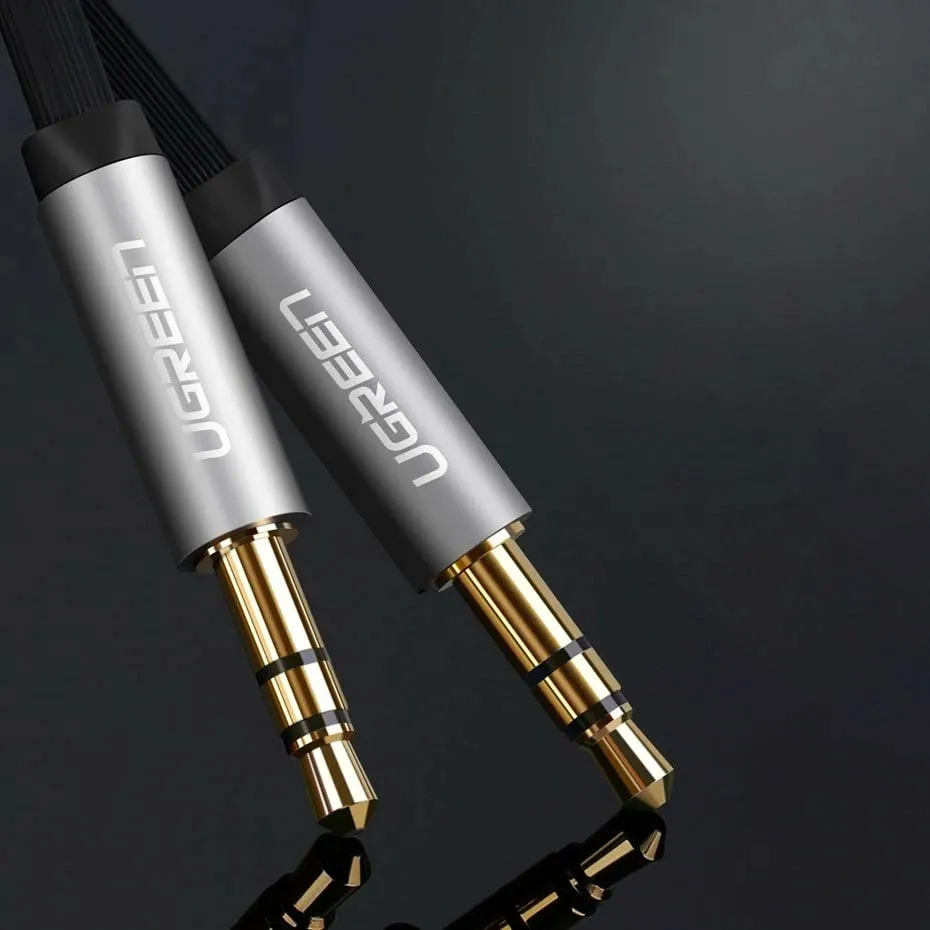 Kabllo audio Ugreen Jack 3.5mm - Jack 3.5mm, 2m, e argjend - 6