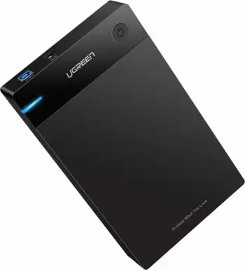 Kuti për Hard Disk Ugreen Pocket (50422), 3.5", SATA, USB 3.0, i zi