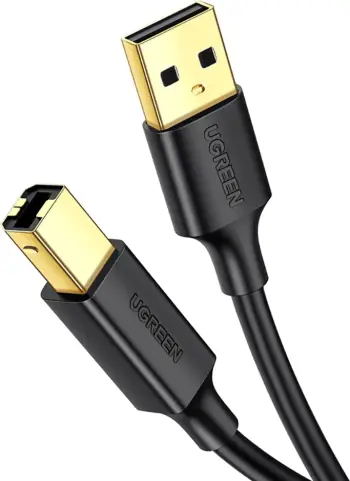 Kabllo Ugreen USB-A - USB-B, 1m, e zezë