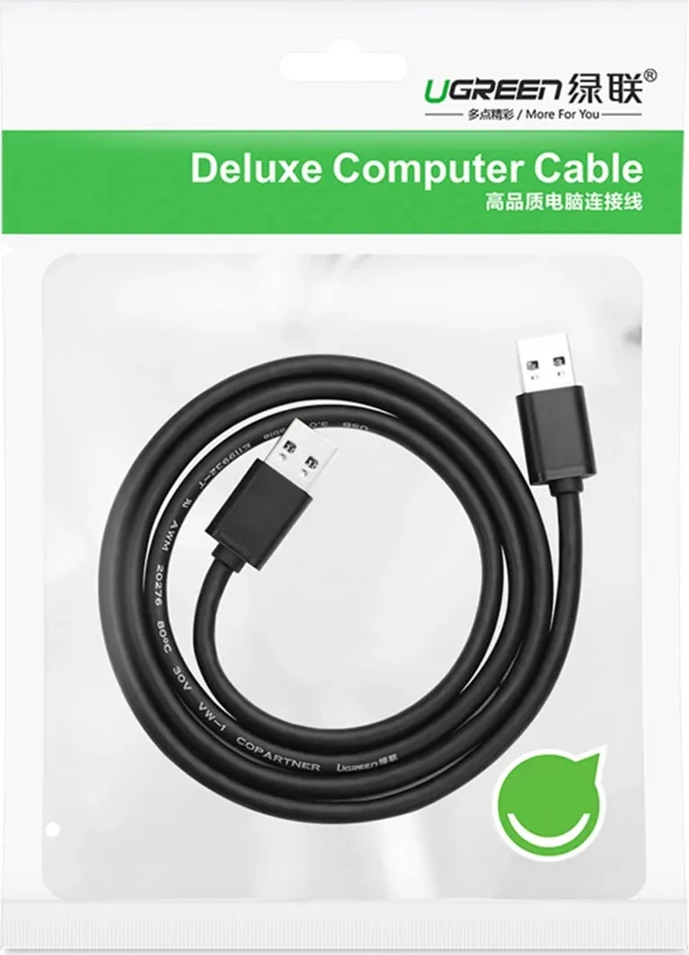 Kabllo USB Ugreen USB-A - USB-A, 1.5m, e zezë - 5