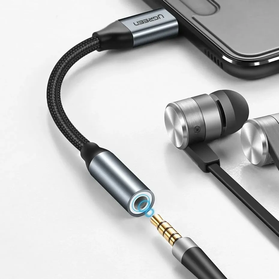 Përshtatës Ugreen USB-C në Jack, 3.5mm, i argjendë - 3