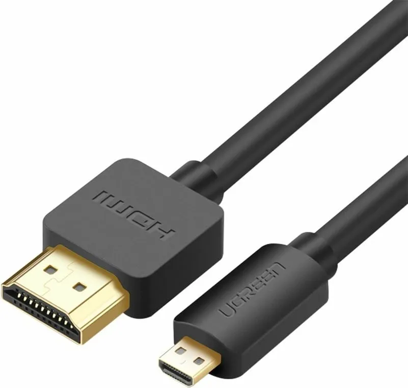 Kabllo Ugreen HDMI Micro - HDMI, 1.5m, e zezë - 1