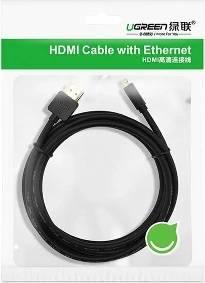 Kabllo Ugreen HDMI Micro - HDMI, 1.5m, e zezë - 14